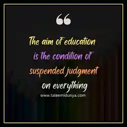 the aim of education